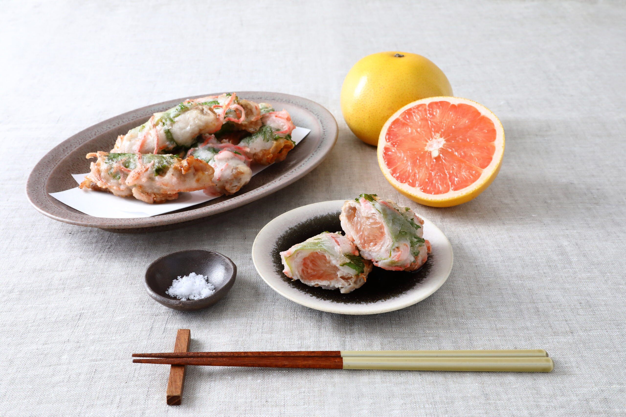 Osaka Red Ginger Tempura With Florida Grapefruit