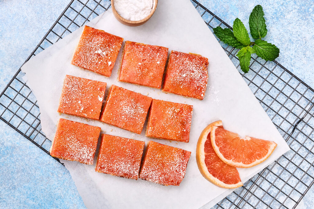 Florida Grapefruit Shortbread Bars