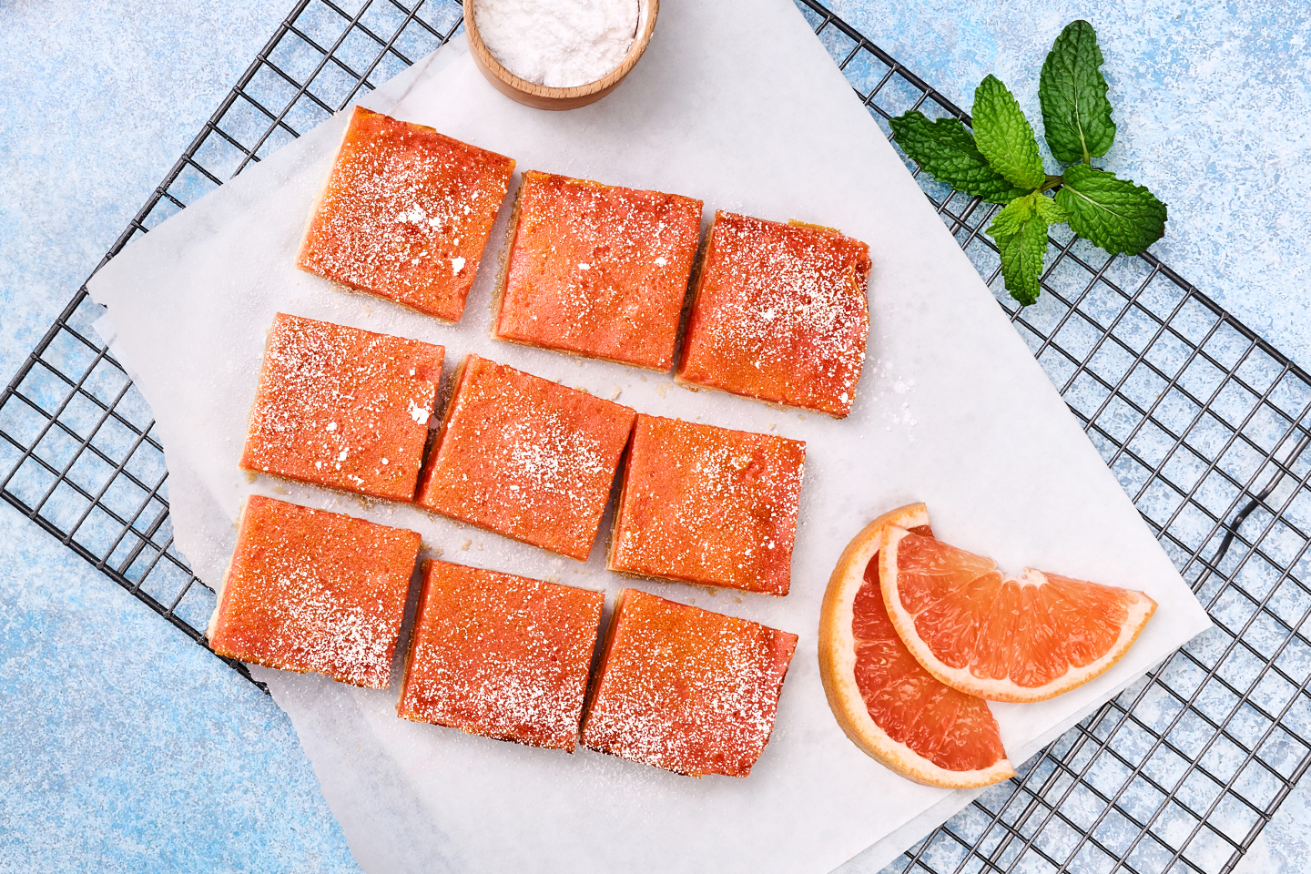 Florida Grapefruit Shortbread Bars